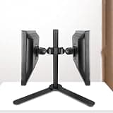 UWYTGF Monitor Arms Tv Stand Dual Screen Monitor Desktop Installation Height/Angle Adjustable Independent Steel Mounting Base Suitable for 12-27 Inch Screens