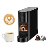 CHULUX RectoCafé Espresso Machine for Nespresso Original Capsule Pod, 20 Bar Professional Italian Pump Coffee Machine, Extra Mini Espresso Maker for Home & Office, Black