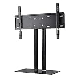 JDXQBLD Tv Mount,Sturdy Universal Tv Pedestal Stand for 32-65 Inch Height Adjustable Table Tv Base Bracket for LCD with Glass Base Tv Stand Vertical Rack Tv Rack,Tv Wall Bracket with Shelf