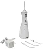 Waterpik Cordless Plus Water Flosser with 4 Flossing Tips, Rechargeable and Portable for Travel and Home, ADA Accepted, White WP-450
