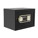 25cm Safe Box for Cash Jewelry Documents, Digital Keypad Security Lock, Small Steel Money Safe for Home Office Hotel, Adults
