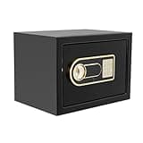 25cm Safe Box for Cash Jewelry Documents, Digital Keypad Security Lock, Small Steel Money Safe for Home Office Hotel, Adults