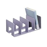 WANGHAI2024M Bookcases Four Slots Acrylic Desktop Bookshelf Lever Arch File Sorter Organiser Rack