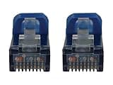 Tripp Lite Eaton Series N262-S01-BL Cat6a 10G Shielded Slim Ethernet Cable 1 ft Blue RJ45 M/M STP 600MHz 28AWG Snagless PoE Patch Cord Cloud Care Pre-Configured Bundle Eligible (1 Pack)