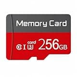 256GB SD Card with Adapter, High Speed Memory Card, UHS-I C10 A1 Memory TF Card 256GB for Tablet/Mobile Phone/Camera/Car Audio/Game Console-Red1