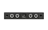 Polk Monitor XT35 Slim Center Channel Speaker - Hi-Res Audio Certified, Dolby Atmos & DTS:X Compatible, 1" Terylene Tweeter & Four 3" Dynamically Balanced Woofers, Wall-Mountable, Midnight Black