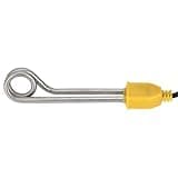 Fdit 600W Portable Immersion Water Heater, Stainless Steel with 86cm Cord for Heating Bathtub Pond Bucket Pool (US Standard 110-125V)