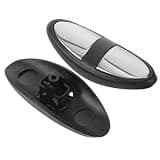 CATIEBYE 2pcs Treadmill Handlebar Pulse Touch Electrode Replacement Pads with Plastic and Metal Material for Precise Monitoring and Enhanced User Comfort During Home Workouts