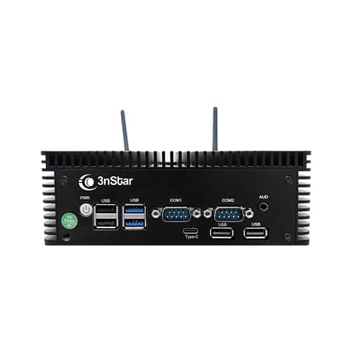 3nStar PC087 Industrial Mini PC, Intel Core i5 12th Gen, 8GB RAM, 500GB SSD, Dual LAN, Wi-Fi, Bluetooth, 9 USB Ports, RS232, HDMI/VGA/DisplayPort, VESA Mount Ready
