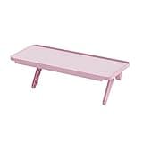 Pixio 12 inch Pink Monitor Storage Top Shelf - Adjustable Platform, Universal Fit, Holds Up to 13lbs, Works on TV, Flat, Curved Monitors, Storage for Webcams, Clocks, Phone, Figures