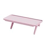 Pixio 12 inch Pink Monitor Storage Top Shelf - Adjustable Platform, Universal Fit, Holds Up to 13lbs, Works on TV, Flat, Curved Monitors, Storage for Webcams, Clocks, Phone, Figures
