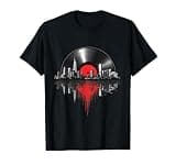 New York City Skyline Shirt Vintage Vinyl Record Turntable T-Shirt