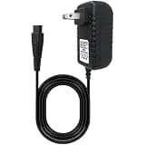 HOTIOGA New 4.9FT/1.5M Electric Razor Power Cord Adapter Replacement Compatible for Remington Shaver R5150, R5-6150, R6130, 100-240V 50/60HZ, Output 12V 400mA, Black