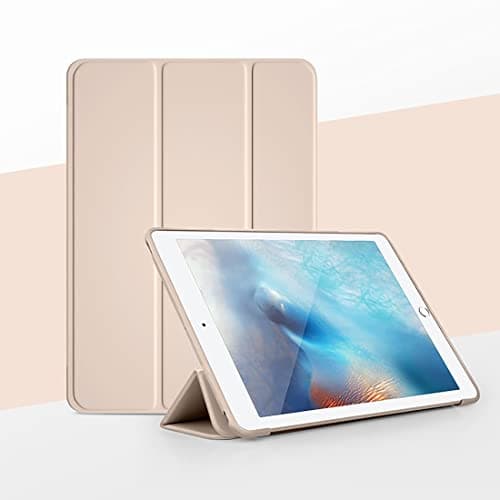 Tablet Protective Case Cover For iPad Pro 10.5/Air3 10.5 inch 2018/2019 Slim Stand Hard Back Shell Protective Smart Cover Case,Lightweight Shell Tri-Fold Folio Cover & Auto Wake/Sleep(Rose Gold)