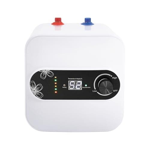 2.1 Gallon Electric Mini-Tank Water Heater, 110V 1500W Instant Point of Use Hot Water Heater, Level 2 Energy Consumption, Vertical Installation, for Kitchen, Bathroom, RV, Limited Space