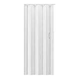 Studio Series 48" W PVC Foldable Accordion Doors, White