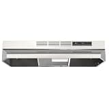 Range Hood 30inch Under Cabinet - Ducted/Ductless Convertible Durable Stainless Steel, 300CFM & 45dB Quiet oven/stove vent hood for kitchen & Apartments with 2-Speed Exhaust Fan & Reusable Filter