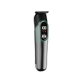 Hair Clipper Set of Five Pieces with Digital Display Electric Shaver Adjustable Multi Functional