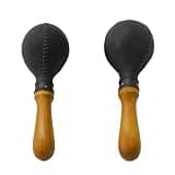 2 Pcs ABS Maracas Percussion Instrument, ABS Shell & Smooth Wood Handle, Clear Sound, Early Education Musical Percussion Instrument for Youngsters, Maracas for Performance Recording