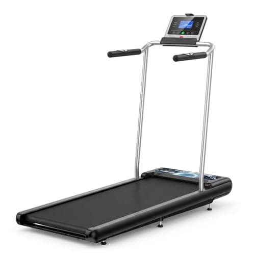 PulseDrive 8.7 MPH Walking Pad Treadmill with BLDC, Fits up to 6' & 47"x16" Super-Long Desk with Handle Bar, Compact Under Desk Treadmill for HomOffice, Running Walking Machine Remote Control