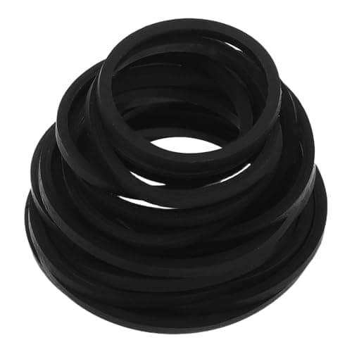 WESIEVYA 20pcs Turntable Belt - Rubber Record Player Drive Belt for Turntable, Audio Equipment and Cassette Tape Player - 1.57-2.55in Spare Parts for Audio Equipment