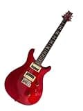 Solid Body Electric Guitars, Dual Humbucker & Tremolo Bridge, Ambidextrous Guitarra Electrica for Stage & Studio, Mahogany & Rosewood, 6-String Translucent Red