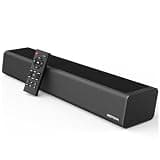 Sound Bar, BESTISAN 50 Watts Soundbar with HDMI, Optical, AUX, USB,Sub Out and Bluetooth Connection, DSP, Bass Adjustable, 16 Inch, Mountable