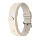 Smart Bracelet Alarm Bracelet Timer Watch Vibrating Reminder Watch Wrist Timer with Countdown Sleep Tracker Beige
