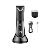 DAXXIN Hair Clippers, IPX7 Waterproof Hair Shaver Private Area Hair Remover Electric Hair Shaving Machine LED Display Bikini Shaver