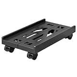 Computer Tower Stand Holder Stand with 4Caster Wheel Computer Mainframe Bracket for Most Desktop Towers for Gamers Students(Black)