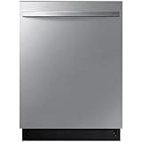 Samsung DW80CG4021SR 24-Inch Top Control Built-In Dishwasher, 15 Place Settings, 53 dBA Quiet Operation, 4 Wash Cycles, Stainless Steel