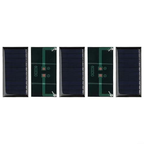 5pcs Solar Panels 30x60mm Polycrystalline 0.25W 5V DIY Glue Board For Garden Lights Small Home Lighting Systems Outdoor Advertising Signs