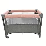 BUDABEST Foldable Portable Cribs with Wheels
