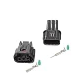 1/5/10/20 Sets 3 Pin 6189-7494 Car Waterproof Connector MaleFemale Fog Light Socket Daytime Running Plug(5 sets male female)