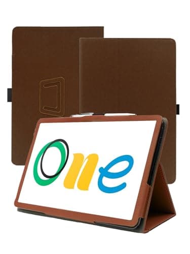 Case for Wacom One 13 Touch 13.3",WUNIAK Premium Leather Business Folio Stand Cover for Wacom One 13 Touch 13.3" with Hand Strap,Brown