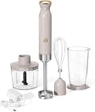 2-Speed Immersion Blender with Chopper by Drew Barrymore (Porcini Taupe)