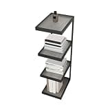 WANGHAI2024M Bookcases Open Vertical Minimalism Iron Bookshelf Living Room Corner 4-Tier Storage Display Stand