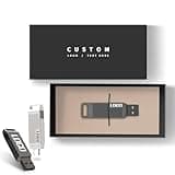 Kacenray Custom Swivel USB 3.0 Type-C Flash Drive, Personalized Logo Rotary Memory Stick for Wedding Planners, Creative Studios, Corporate Events, with Optional Custom Gift Box (100,64 GB)