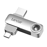 Lexar D50E 256GB Solid State Dual Drive, USB Flash Drive Up to 400MB/s Read, 360MB/s Write High-Performance, USB-C & USB-A Port, Metal Housing Swivel Design, Compatible with iPhone 17, Android, PC