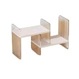 CFGH6FDF Expandable Combination Bookshelf Desktop Small Acrylic Multi Layer Storage Rack Freestanding Book Shelf