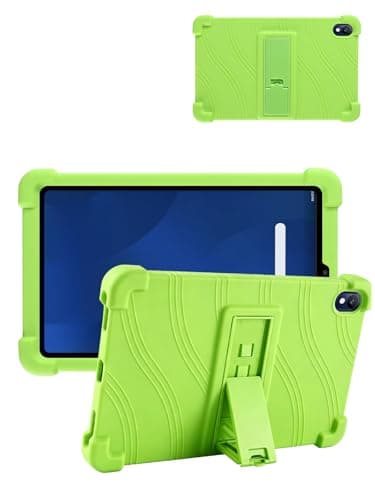 for onn 8.1" Core Tablet Android 16 2026 Model Protective case, ZBAGUG Shockproof Lightweight Silicone Protective Cover with Stand, Child-Friendly Protection, Easy to Clean Design, Green.