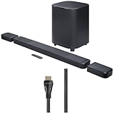JBL BAR-1300X-MK2 AI Sound Boost Dolby Atmos Soundbar System with a Sanus SAC-21HDMI2 2m HDMI Cable (2025)