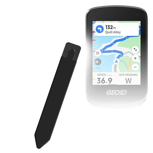 BoxWave Stylus Pouch Compatible with GEOID CC700 Pro Bike Computer (2.8 in) - Stylus PortaPouch, Pen Stylii Holder Carrier Portable Self-Adhesive - Jet Black
