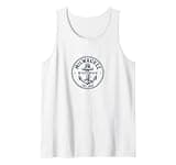 Milwaukee Wisconsin Nautical Anchor Badge Design Tank Top