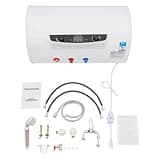 70L Electric Hot Water Heater, 18.5 Gallon Storage Tank Water Heater, 1500W Wall Mounted with LED Display, IPX4 Protection, Adjustable 95-167°F for Bathroom, Kitchen, Salon and Home Use, White