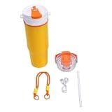 POCREATION Stainless Steel Juicer Cup USB Rechargeable Double Wall Insulated Blender with 900ml Large Capacity for Shakes Smoothies Ice Coffee