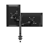 NYTFHMS Monitor Stand Dual Monitor Mount Arm 17"-30" Aluminum Alloy Monitor Desk Mount Height/Tilt/Rotation Adjustable Monitor Stand, Each Arm Holds Up to 17.6 Lbs Tv Stands
