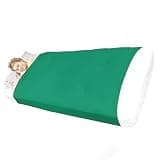 UPGENT Body Sensory Bed Sheets for Kids & Adults with Sleep Struggles Soft Cozy Compression Snug Fit Sleep Sack Weighted Blankets to Help Children Calm Down(Green,Twin 98x147cm/39x58in)