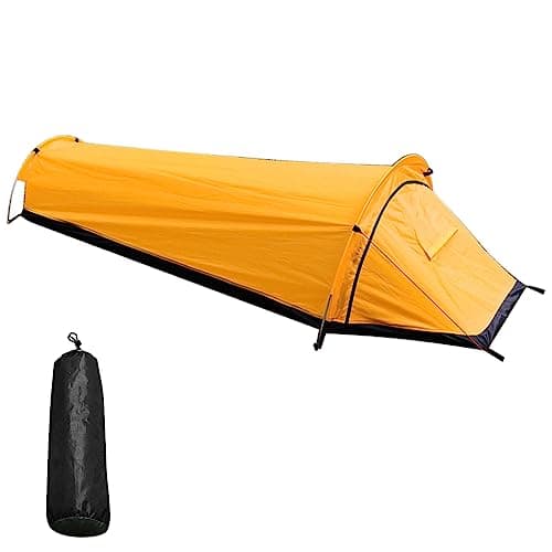 HUIOP Backpacking Tent, Single Person Tent for Camping & Hiking, Windproof, 1 Person, 24.3oz