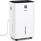 Yaufey 150 Pints Dehumidifier for Home, Basement and Large Room up to 8000 Sq. Ft., with Drain Hose, Timer, Intelligent Humidity Control and Large Water Tank